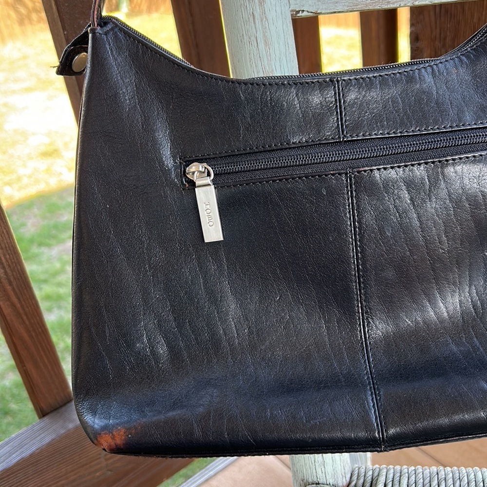 HOBO Black Leather Small Shoulder Bag~please read! - Picture 3 of 16